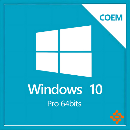 Windows 10 Pro, 64 Bits, COEM - Mídia Física